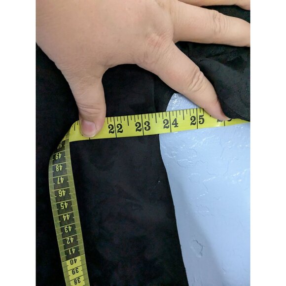 Coldwater Creek Womens Black Floral Jacquard Blazer Jacket Size XL - Picture 12 of 13